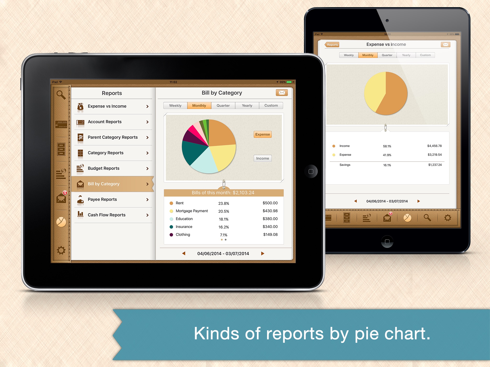 Money Monitor Pro for iPad - Budget & Bill Manager screenshot 4