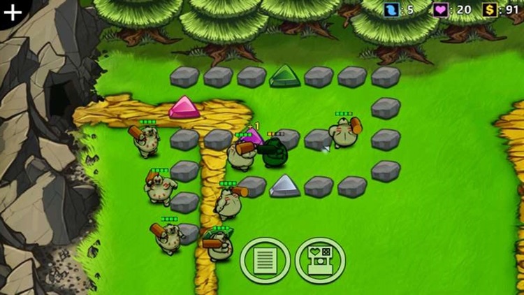 GEM TD - Synthetic stone tower defense game