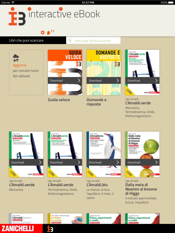 SCARICARE LIBRI ZANICHELLI SU IPHONE