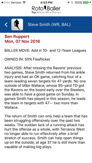 Fantasy Football by RotoBaller(圖4)-速報App