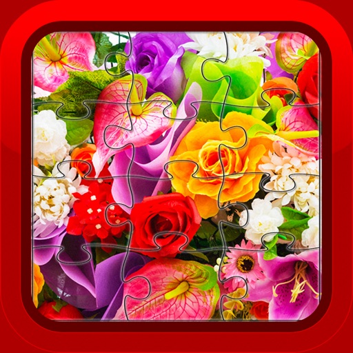 Flower Jigsaw Puzzles Games for Kids and Toddlers iOS App