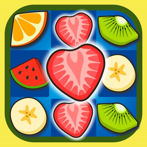 amazing fruit swipe matching puzzle games icon