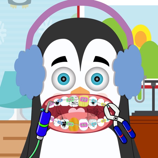 Dentist The Penguin Ice Free Top Game for Kids Icon