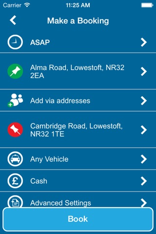 Atlas Taxis Lowestoft screenshot 3