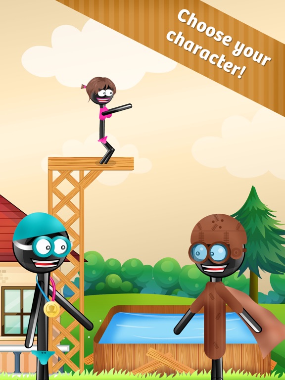 Скачать Stickman High Diving - Touch, Jump & Flip!