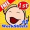 First Day 1st Grade worksheets with Spelling Words