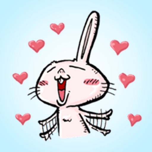 Crazy Rabbit > Funny Stickers icon