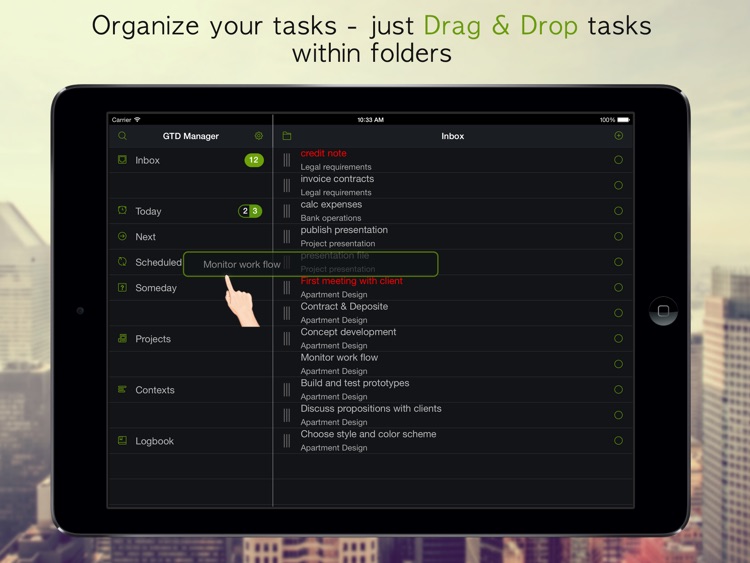 GTD Manager for iPad