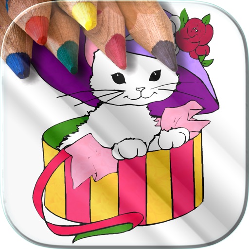 Coloring Book For Girls–Free Games – Color Therapy Icon