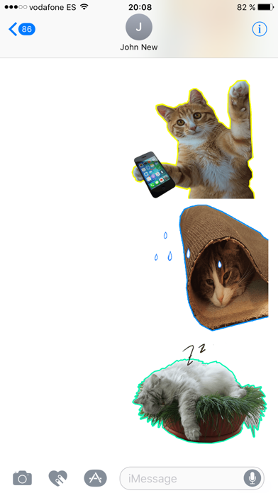 How to cancel & delete Let's Meow! - Cat Sticker Pack for Cat Lovers! from iphone & ipad 4