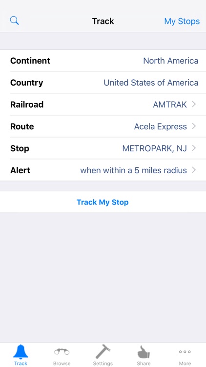 TrackMyStop: Never Miss your Stop: EZ Train Travel