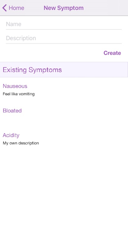 Symptoms Tracker App
