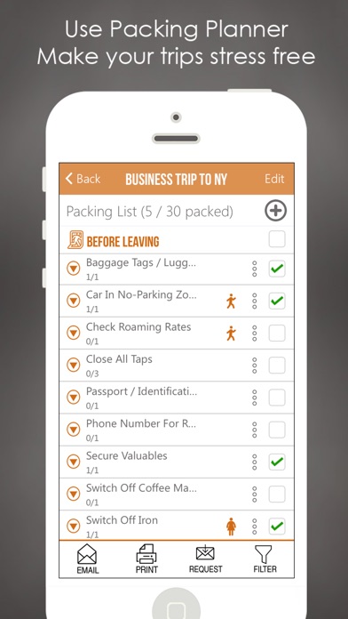 Packing Planner PRO - The Packing List Travel Companion & Trip Packing List App. Best Travel Checklist for Holiday Vacation, Camping, Moving (+To Do Organizer!) Screenshot 1