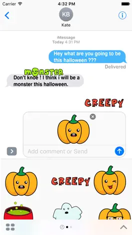 Game screenshot Spooky Halloween Stickers Pack for iMessage apk