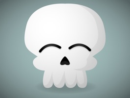 Cute Skull emojis for Halloween - Fx Sticker