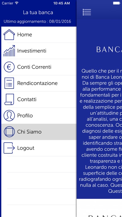 Banca Leonardo Mobile Banking