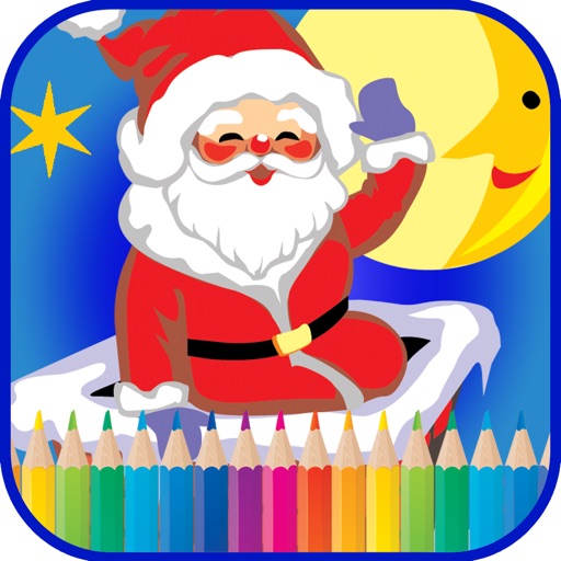 Christmas coloring book games for kids by Watchara Boonnoon