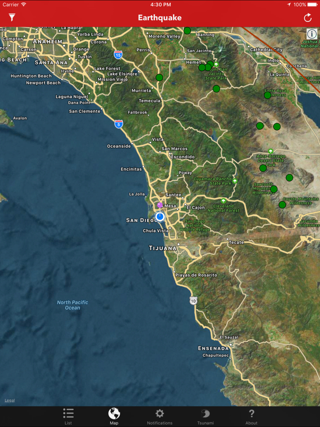 ‎Earthquake Lite - Realtime Tracking App Screenshot