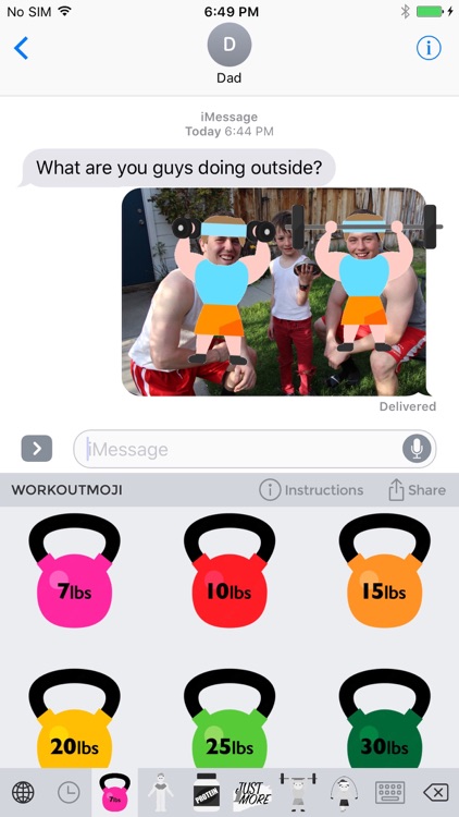 Workoutmoji - Workout Emojis and Stickers screenshot-0