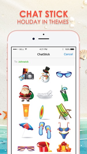 Holiday Emoji Stickers Keyboard Themes ChatStick(圖1)-速報App