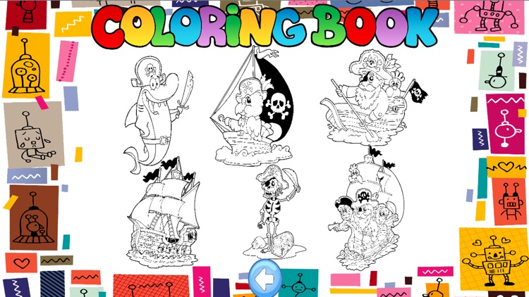 Pirate coloringbook kids free - Captain Jake ship for firstgrade