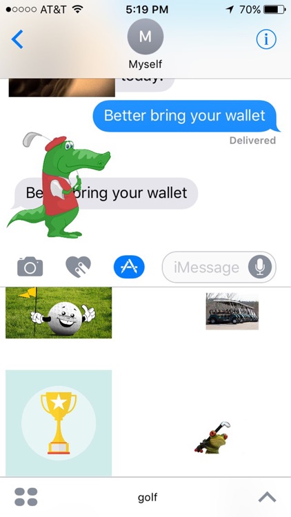 Golf Stickers for iMessage