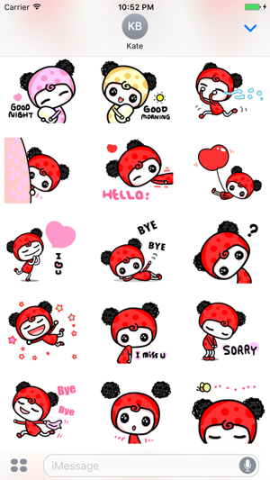 Chili Girl - Cute stickers for iMessage(圖2)-速報App