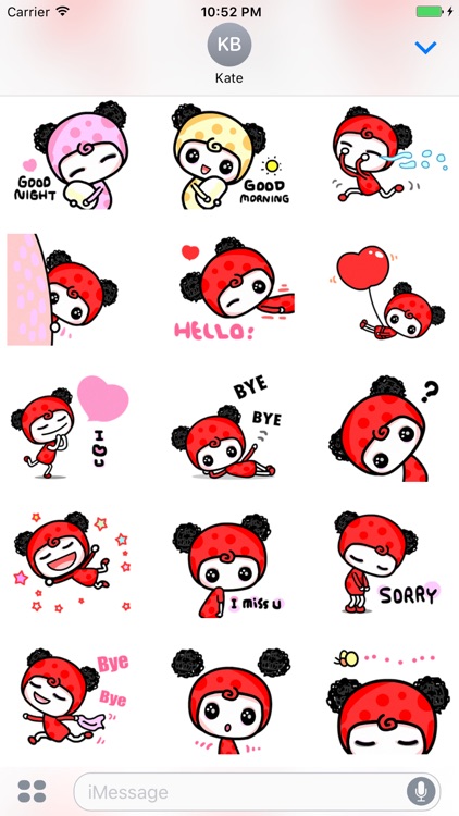 Chili Girl - Cute stickers for iMessage