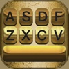 Gold Keyboard Themes – Color Text Fonts and Message Backgrounds with Glow.ing EmojiS