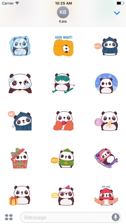 Little Chubby Panda Animated Sticker