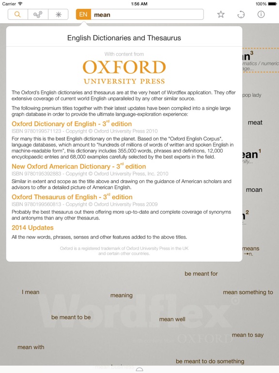 Wordflex Touch Dictionary screenshot