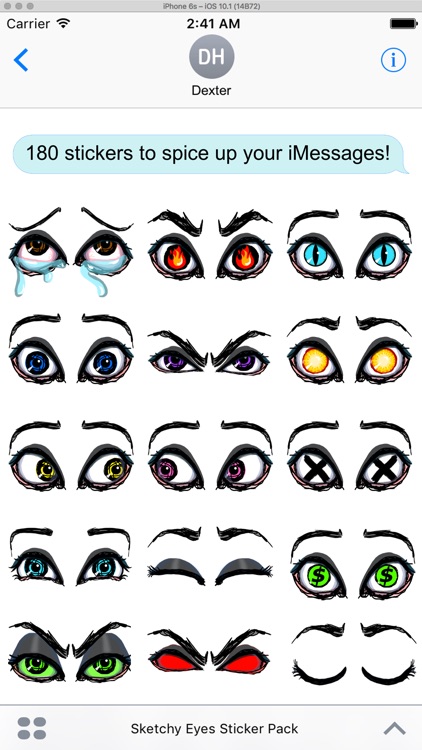 Sketchy Eyes add Expression to Texts Faces and Pix screenshot-4