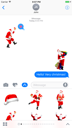 Selfie Santa Sticker