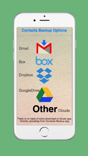 Contacts Backup - for Google drive, Box, Dropbox(圖2)-速報App