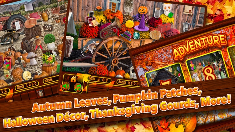 Hidden Objects Autumn Fall & Halloween Harvest Pic screenshot-4