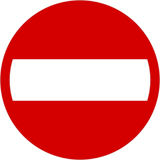 Znaki zakazu icon
