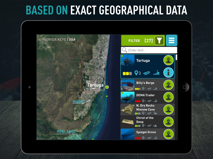 Florida Scuba Diving by Ocean Maps