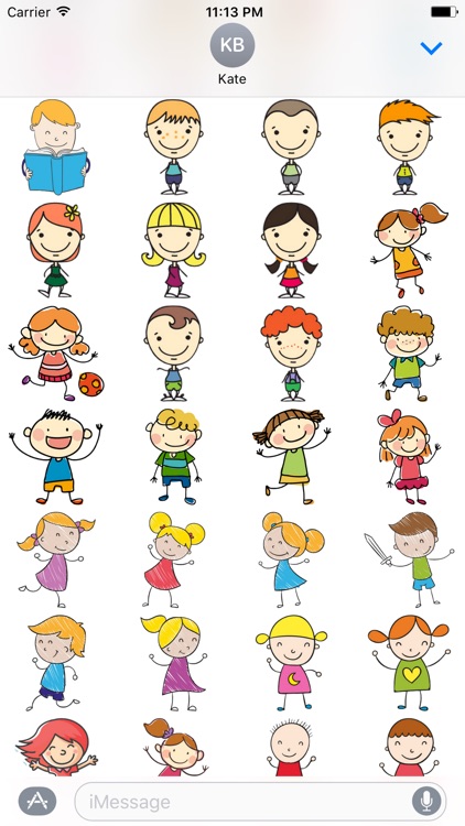 Boy and Girl Stickers
