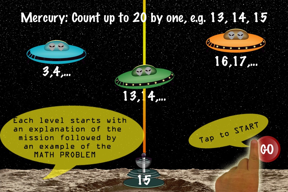 Arithmetic Invaders Express: Grade K-3 Math Facts screenshot 2