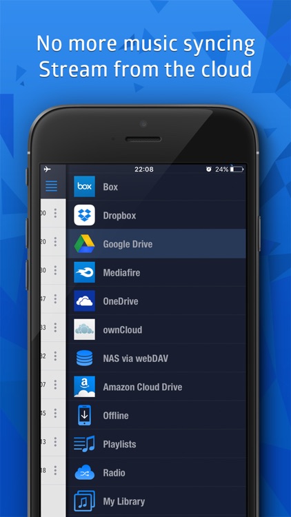 CloudBeats: mp3 music player for Dropbox, Onedrive