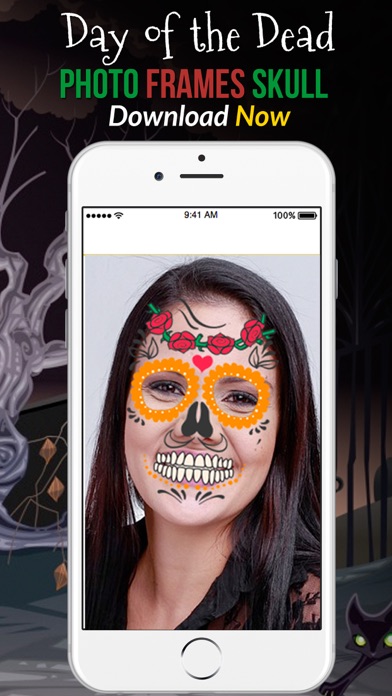 How to cancel & delete Day of the Dead Photo Frame Skull from iphone & ipad 3