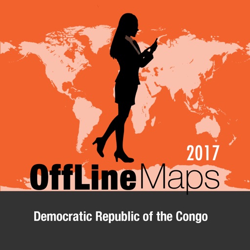 Democratic Republic of the Congo Offline Map and Icon