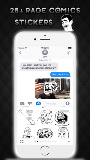 Rage Comics Memes Emoji Stickers for iMessage(圖2)-速報App