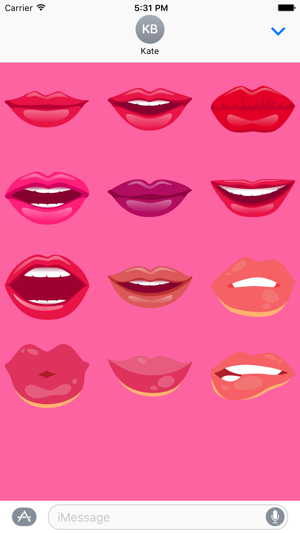 Flirty Lips Stickers(圖1)-速報App