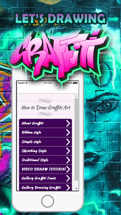 How to cancel & delete Learning How to Draw Graffiti Art Free from iphone & ipad 1
