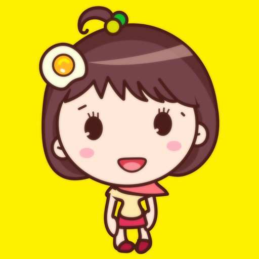 Yolk Girl Sticker - Cute Message Sticker Emoji icon