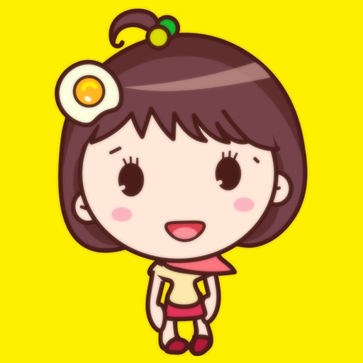 Yolk Girl Sticker - Cute Message Sticker Emoji