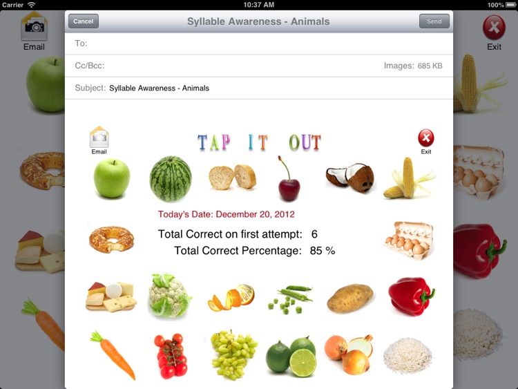 Syllable Awareness - Food screenshot-4