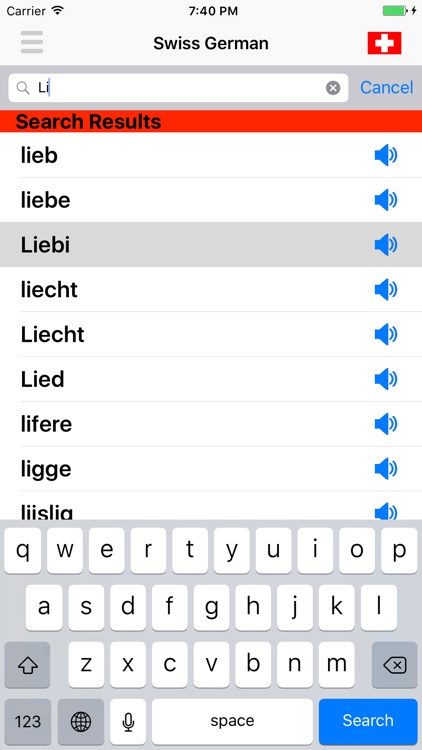 Swiss German Dictionary