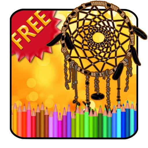 Adult Coloring Book Dreamcatcher iOS App